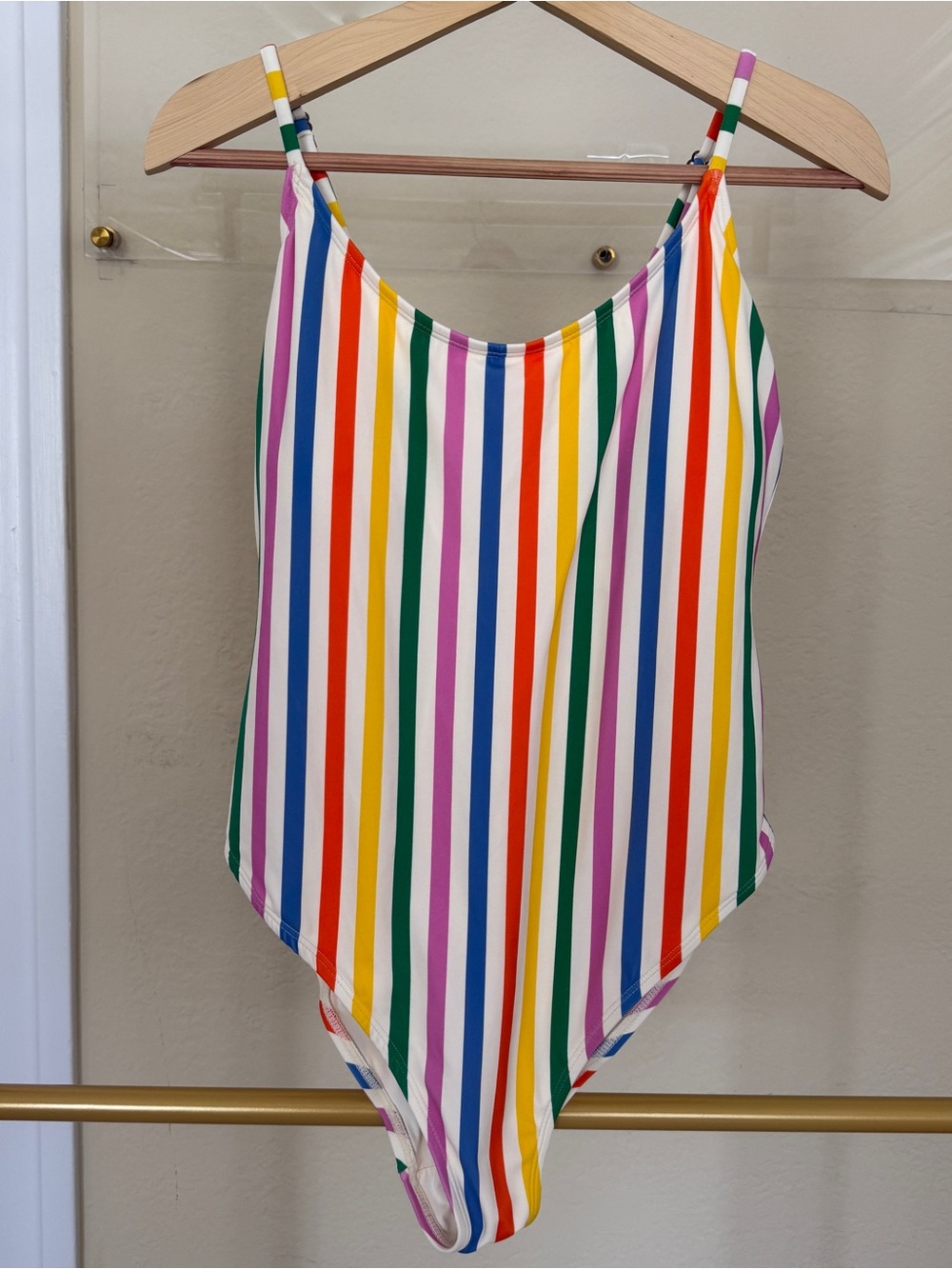 Andie Women’s Rainbow Stripe One-Piece Swimsuit